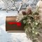 Haute Decor 36 Inch Snowfall Creek Mailbox Swag - PRELIT 30 Battery Operated Energy Efficient LED Lights with Auto On-Off Timer - for Christmas and Winter Holidays